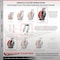 Service Caster 12'' Heavy Duty Red Poly on Cast Iron Wheel Caster Set 2 Brakes 2 Rigid, 4PK CRAN-SCC-KP92S1230-PUR-RS-SLB-2-R-2 - alternate 5